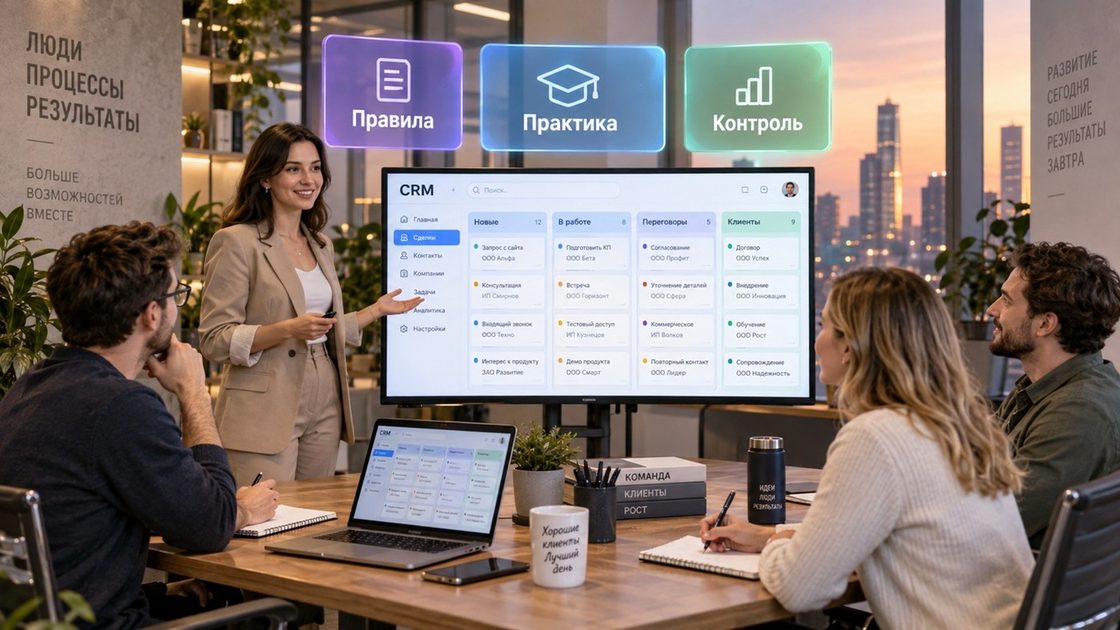 Как обучить менеджеров работать в CRM